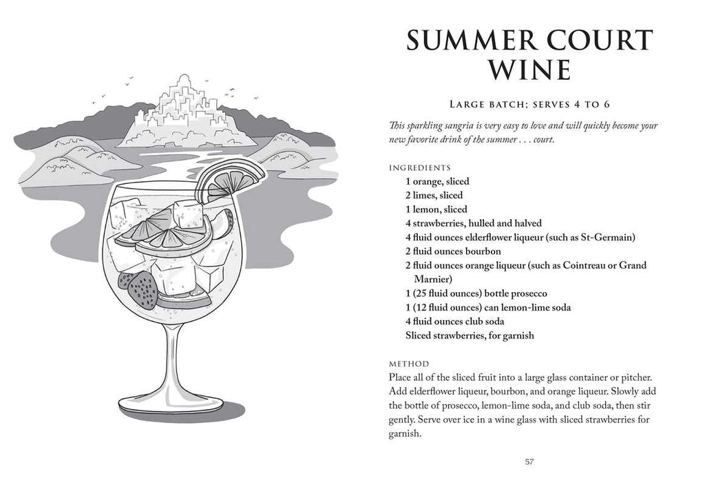 The Unofficial A Court of Thorns and Roses Cocktail Book by J.  Becker: Hardcover; 144 pages / English