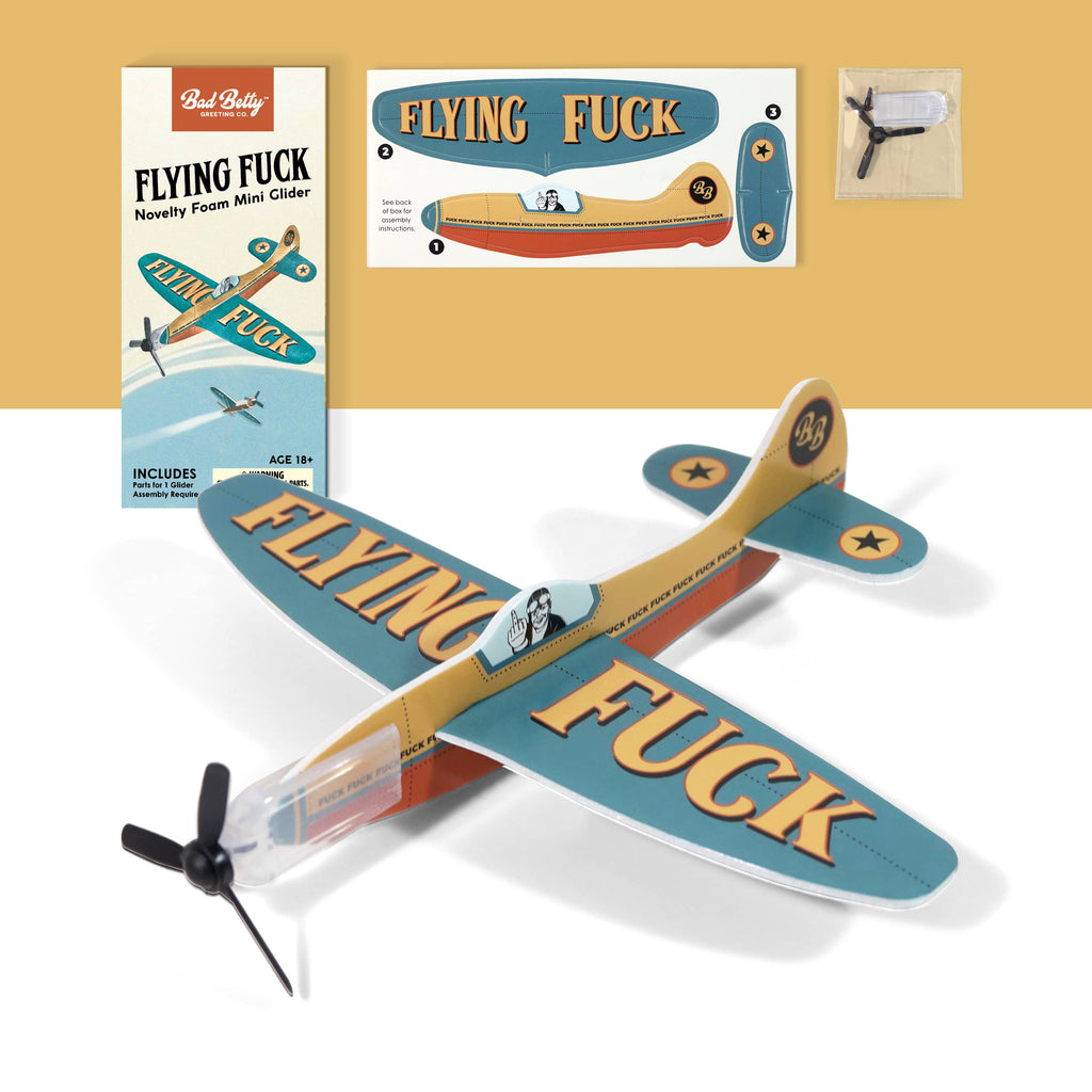 Novelty Toy Foam Glider/Airplane Flying Fuck