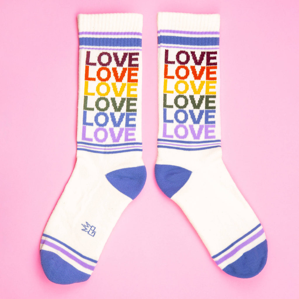 PRIDE - Vintage LOVE Rainbow Pride Gym Crew