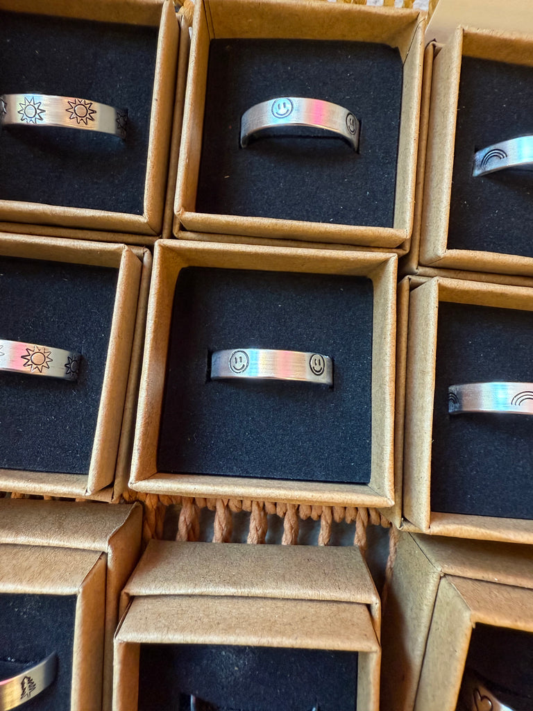 Wuby’s Wings Stamped Rings