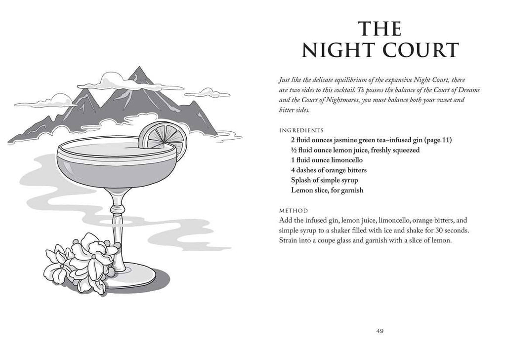 The Unofficial A Court of Thorns and Roses Cocktail Book by J.  Becker: Hardcover; 144 pages / English