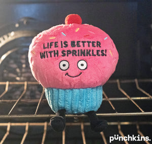 25% off "Life Is Better With Sprinkles" Plush Cupcake