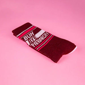 Buh Bye Patriarchy Gym Crew Socks