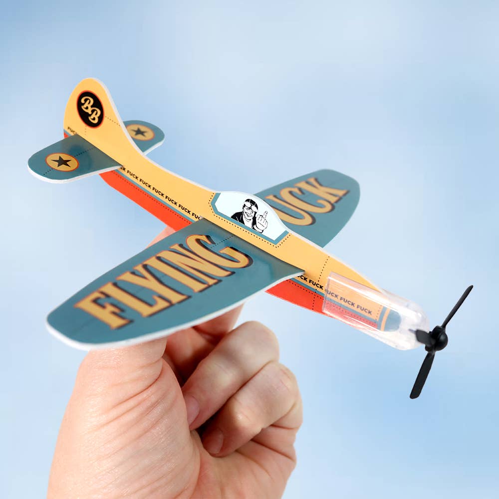 Novelty Toy Foam Glider/Airplane Flying Fuck
