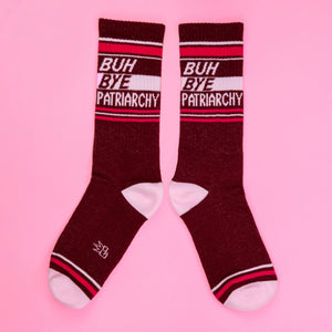 Buh Bye Patriarchy Gym Crew Socks