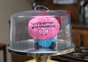 25% off "Life Is Better With Sprinkles" Plush Cupcake