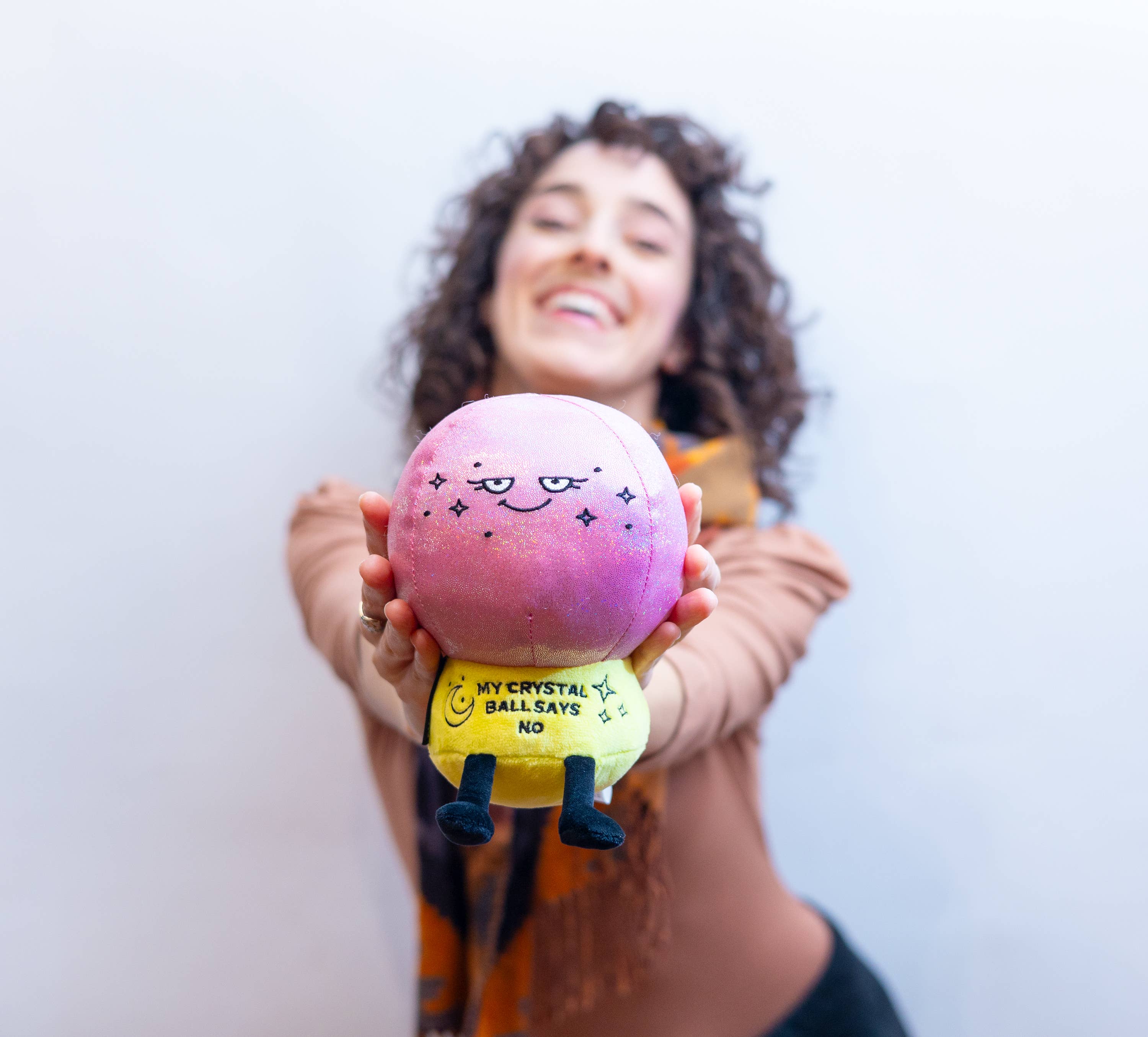 **SALE** Punchkins Crystal Ball Plushie - "My Crystal Ball Says No"