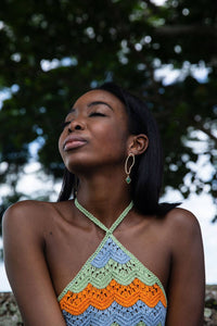 Abstract Dainty Hoop Green
