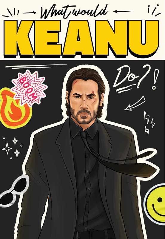 What Would Keanu Do? by Rockpool Publishing: Flashcards; 24 pages / English