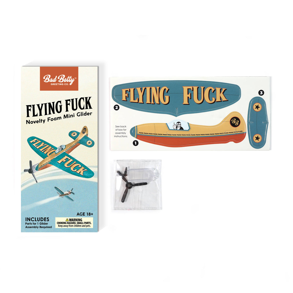Novelty Toy Foam Glider/Airplane Flying Fuck