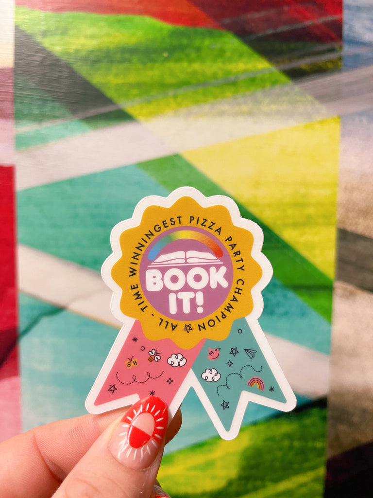 BOOK IT: All-Time Winningest Pizza Party Champion Sticker