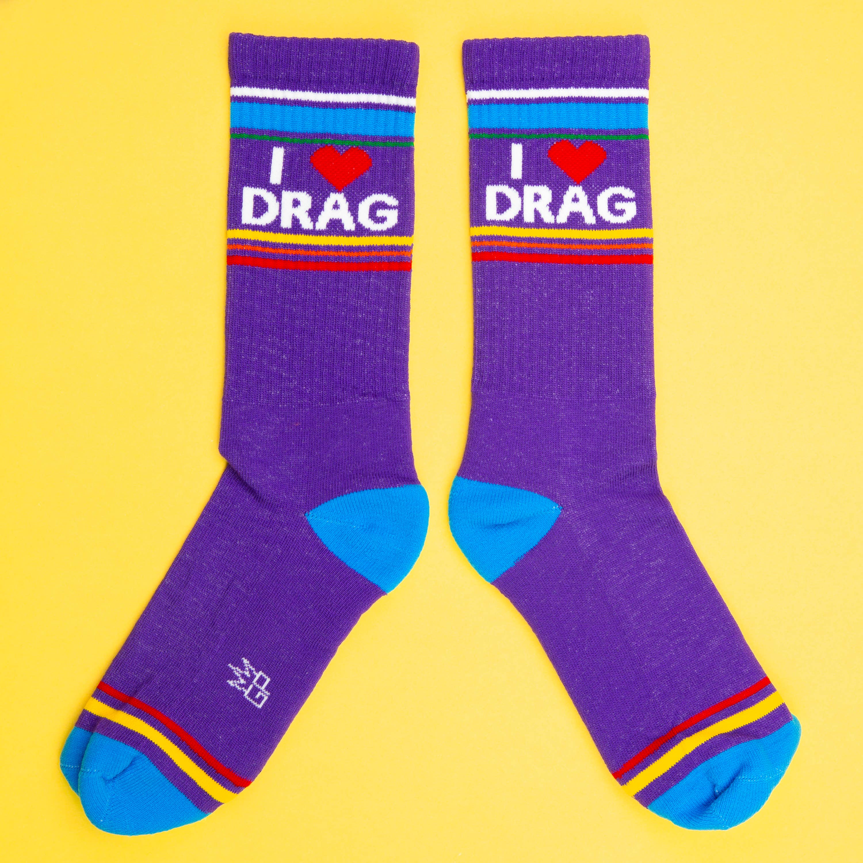 I ❤️ Drag Gym Crew Socks