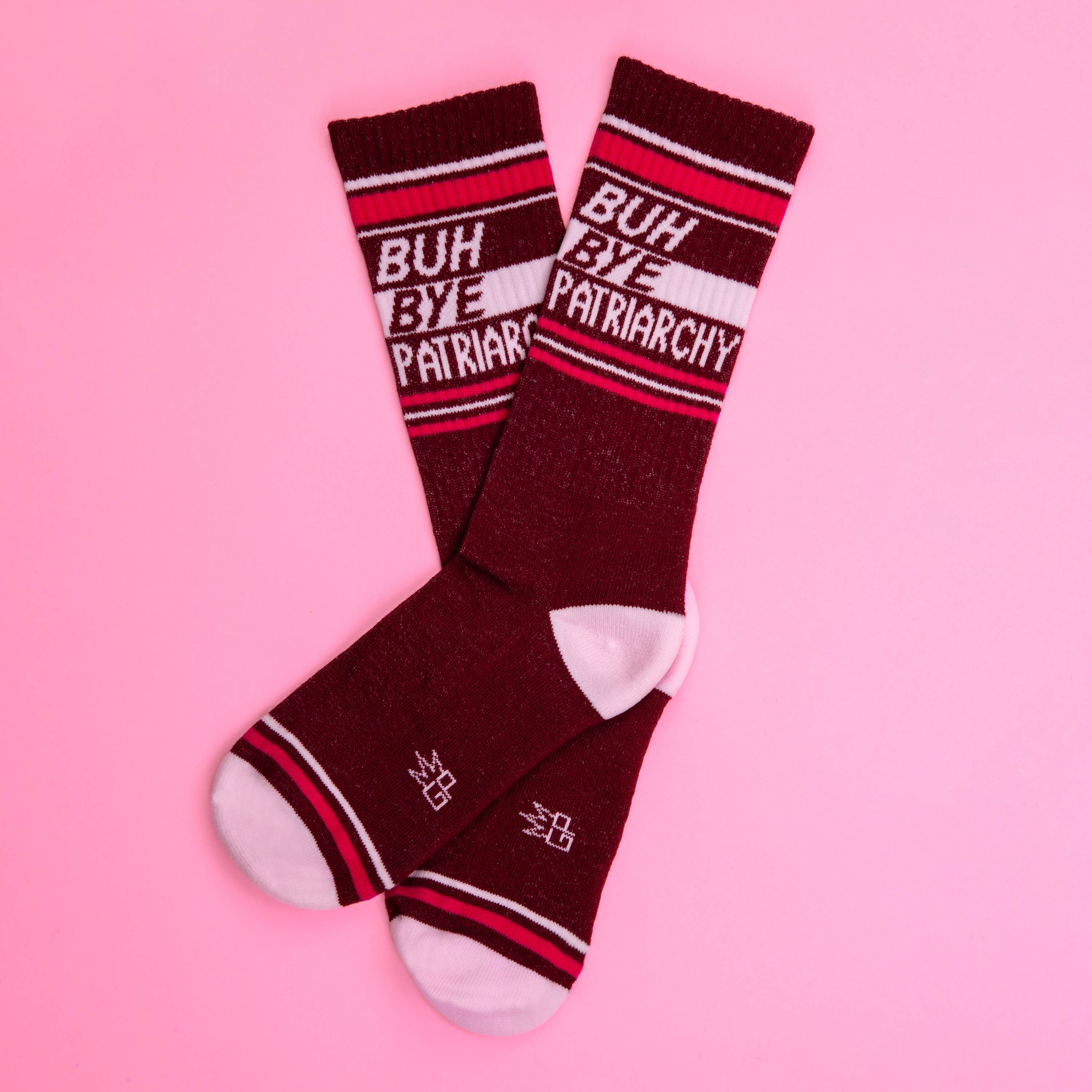 Buh Bye Patriarchy Gym Crew Socks