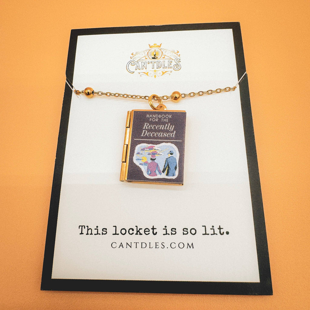 Beetlejuice Handbook for the Recently Deceased Book Necklace