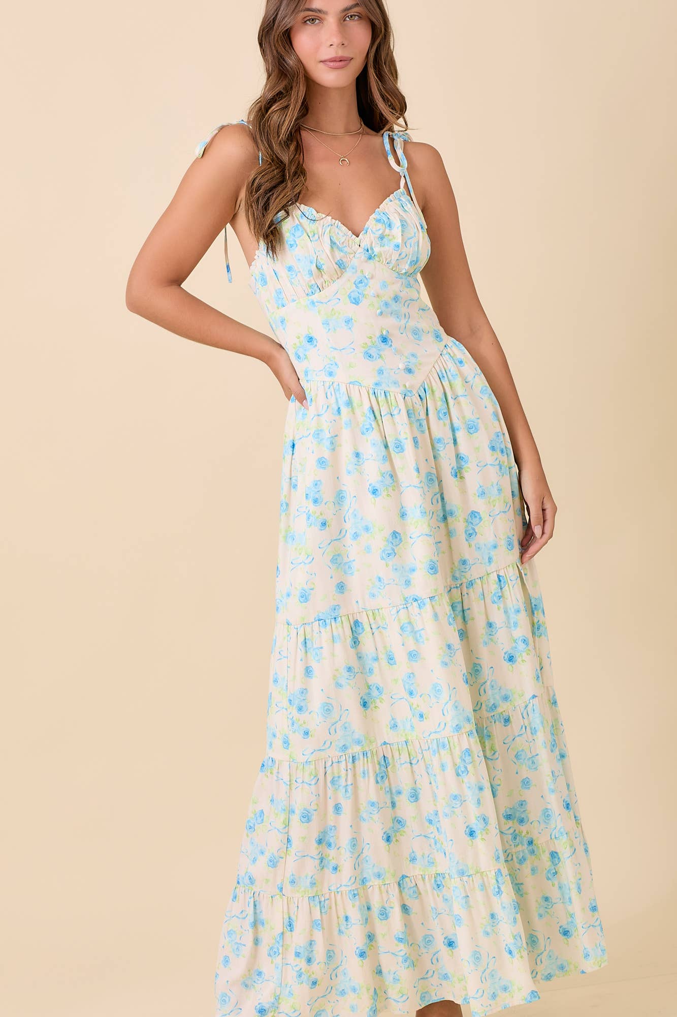 Something Blue Maxi Dress