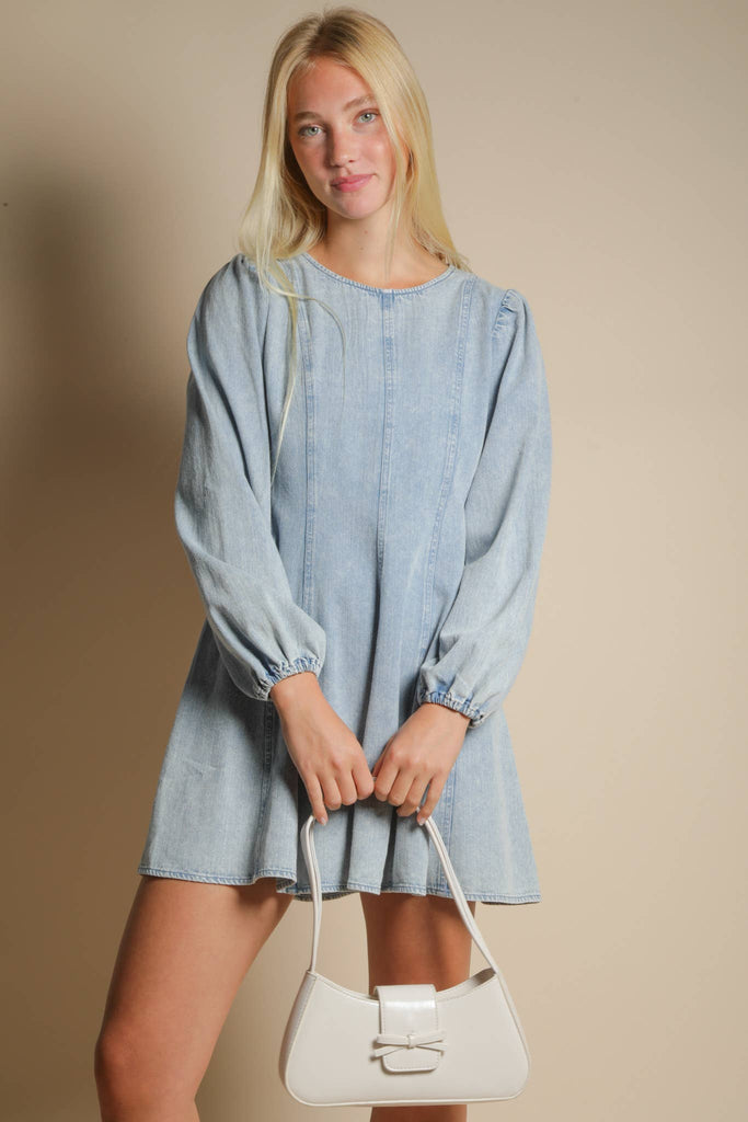 Crisp Day’s Denim Mini Dress