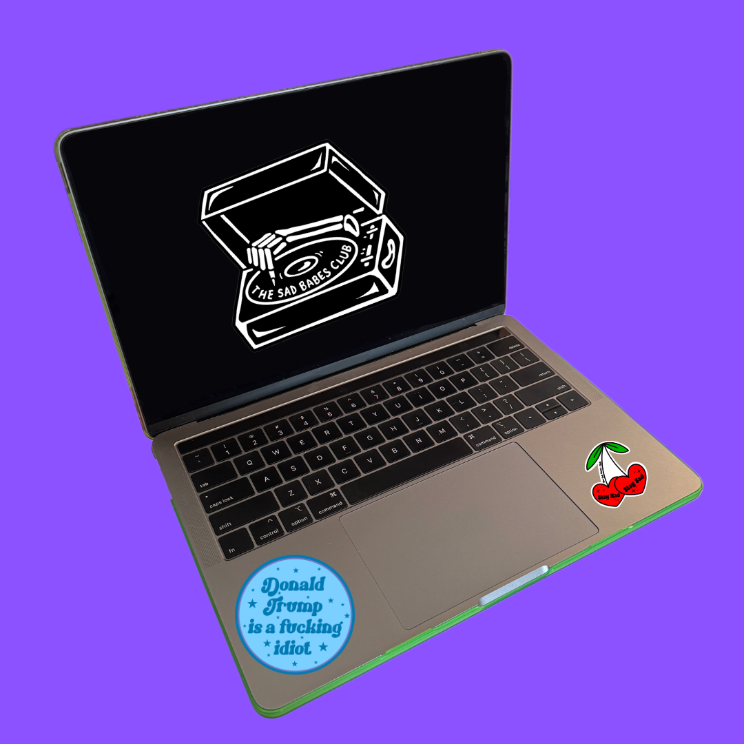 Donald trump Idiot Sticker