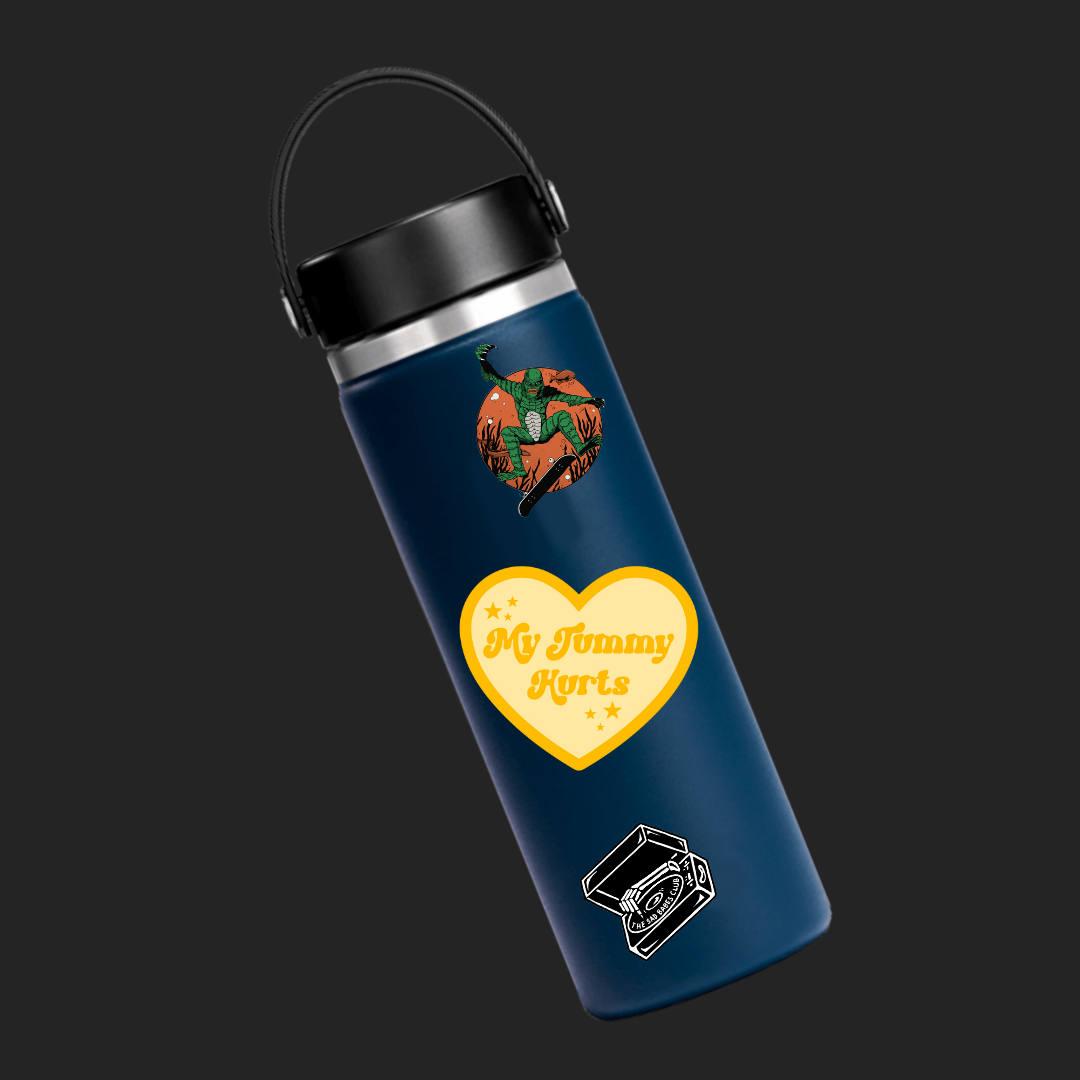 My tummy hurts heart Sticker