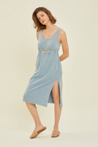 Light Sky Blue Mineral Wash Dress