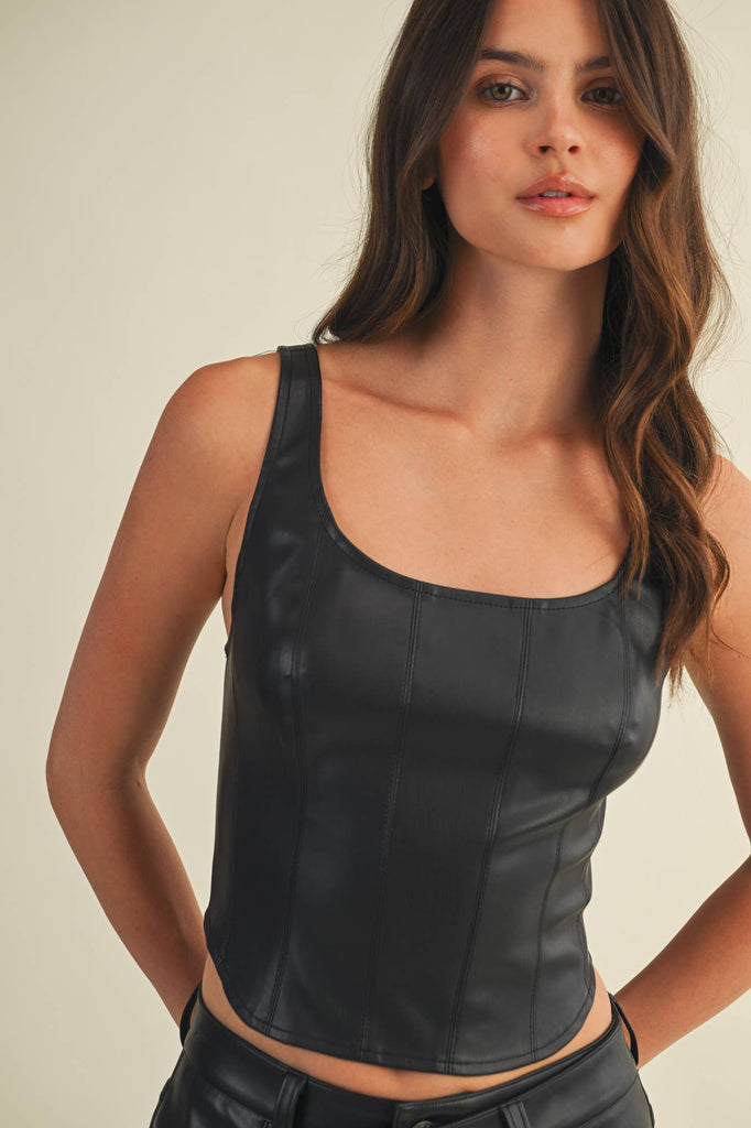 **SALE** Square Neck Corset Top