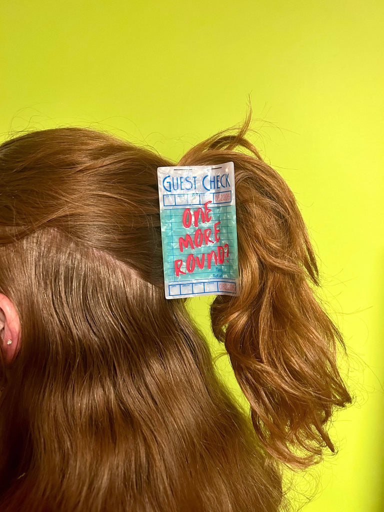 Guest Check Hair Claw Clip