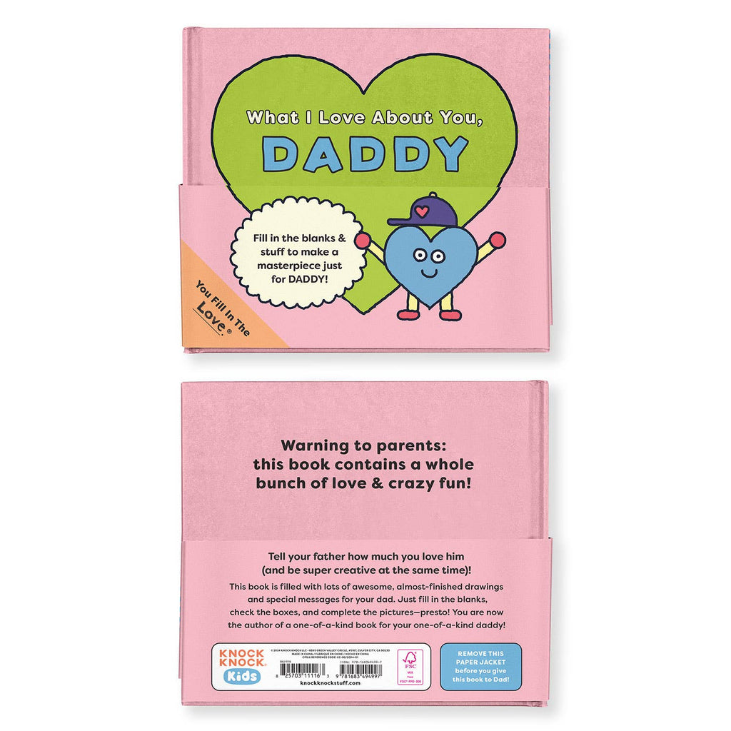 *Special Price* Daddy Fill in the Love Book for Kids