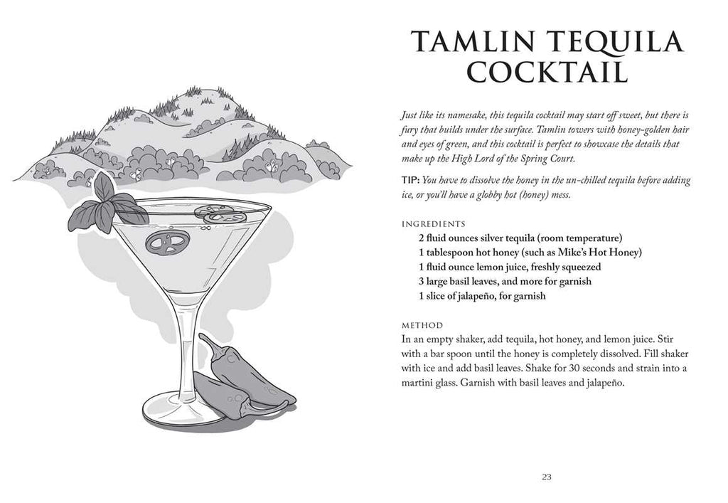 The Unofficial A Court of Thorns and Roses Cocktail Book by J.  Becker: Hardcover; 144 pages / English