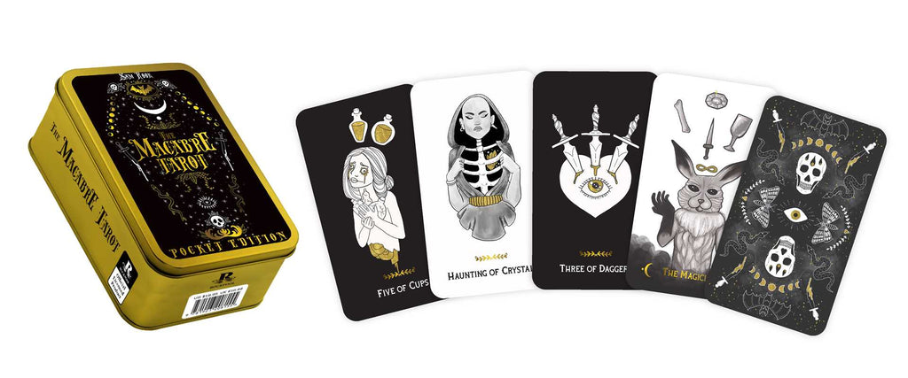 Macabre Tarot Pocket Tin Edition by Sam Rook: Flashcards; 64 pages / English