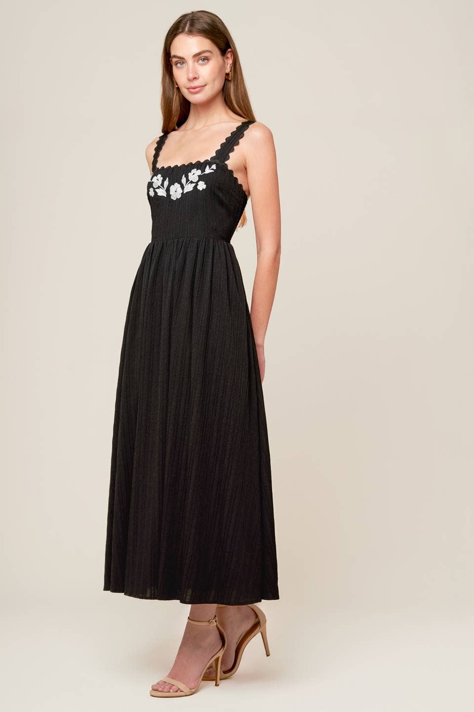 Josefina Woven Midi Dress