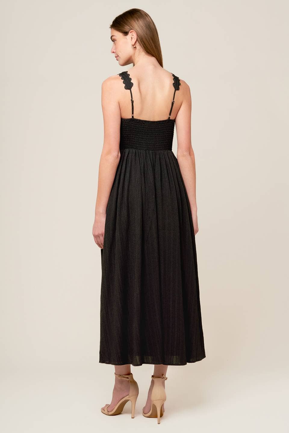 Josefina Woven Midi Dress