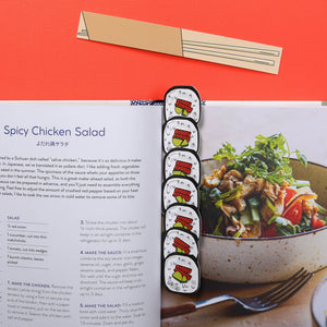 Sushi and Chopsticks Bookmarks (it's die cut!)