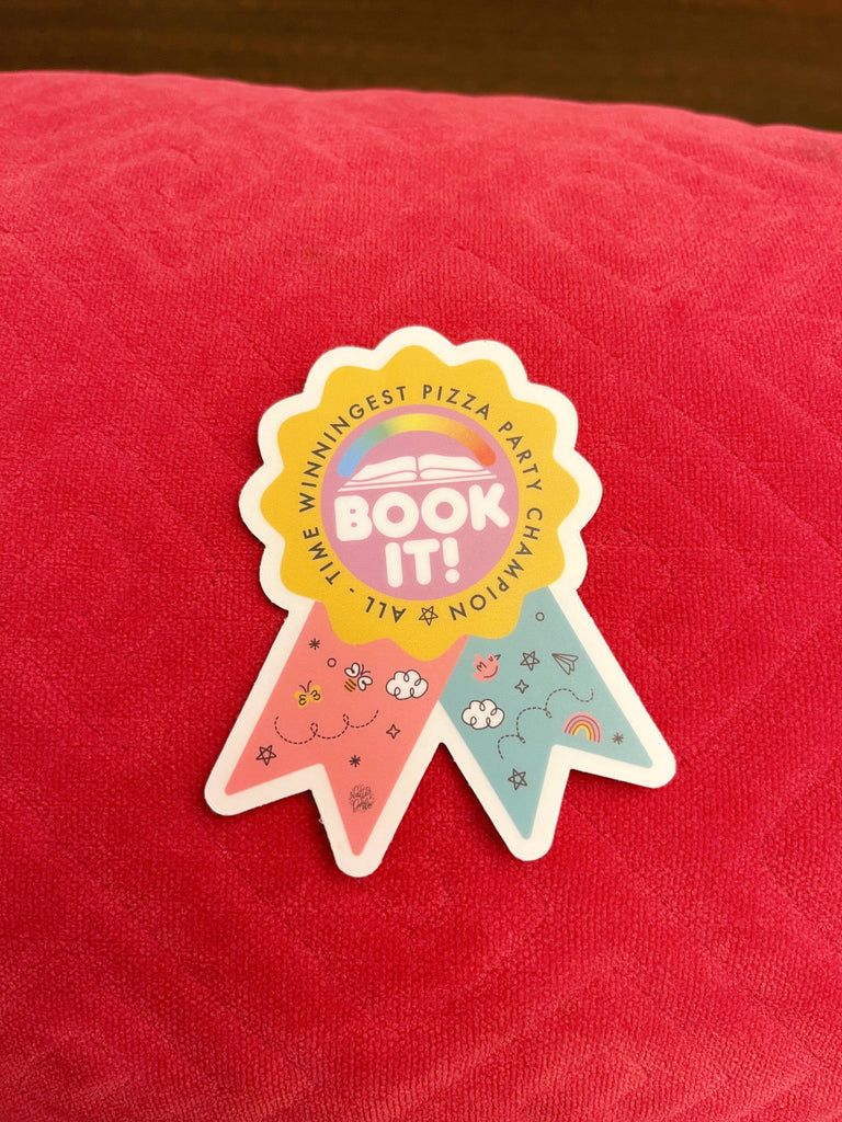 BOOK IT: All-Time Winningest Pizza Party Champion Sticker
