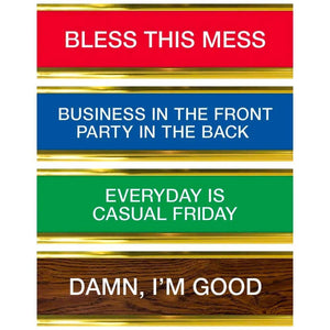 Daily Desk Plaque - Desktop Flip Book - 50 Fun Phrases
