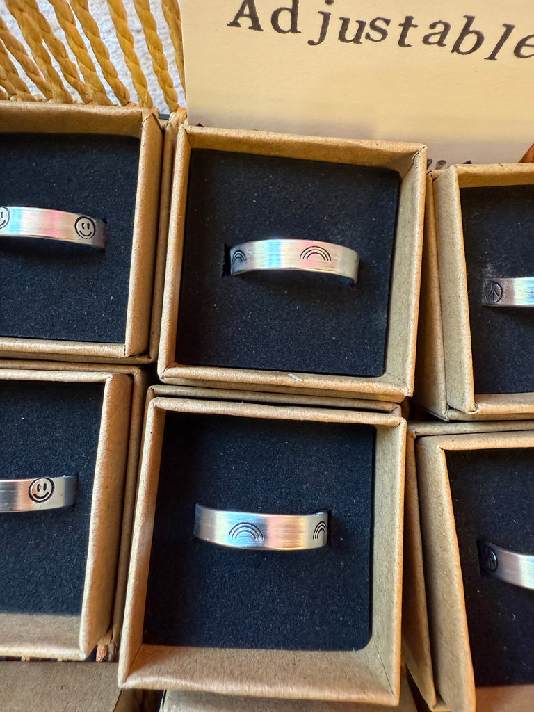 Wuby’s Wings Stamped Rings