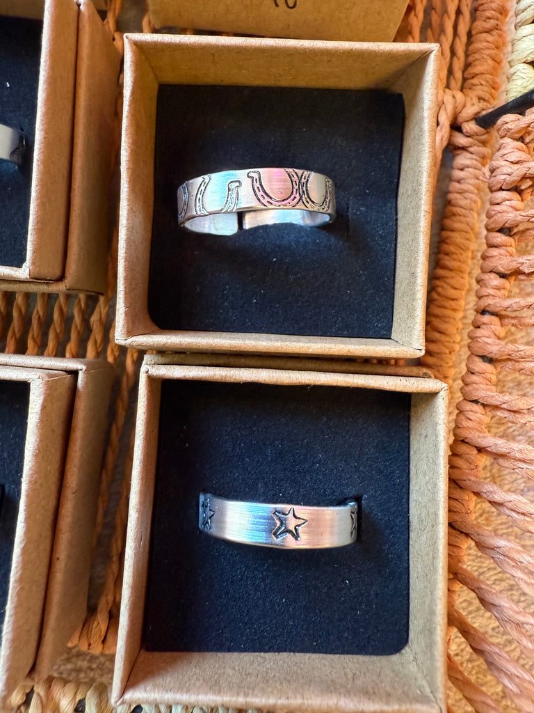 Wuby’s Wings Stamped Rings