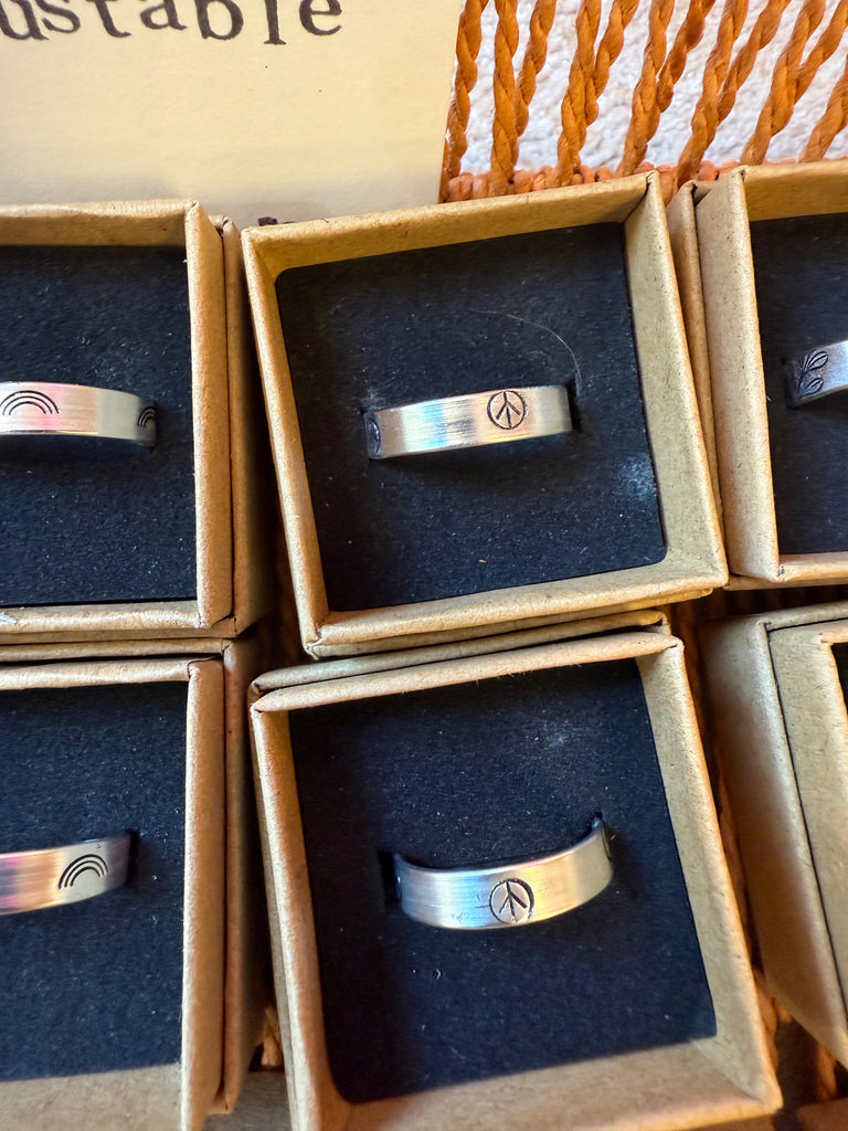 Wuby’s Wings Stamped Rings