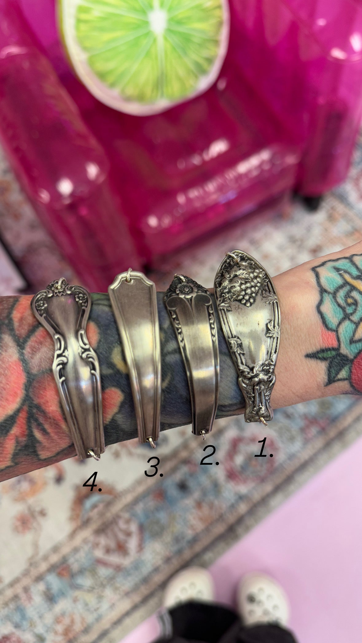 Wuby's Wings Antique Adjustable Spoon Bracelet