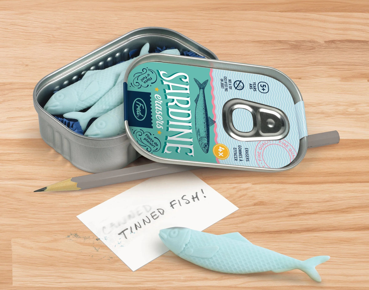 Sardine Erasers