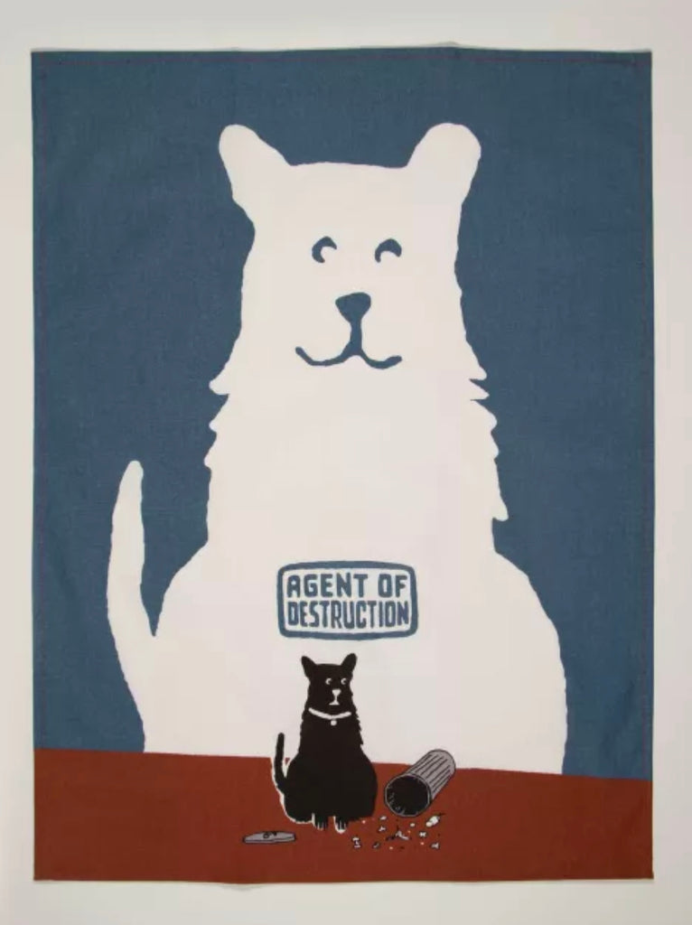 **SALE** Blue Q Agent of Destruction Tea Towel