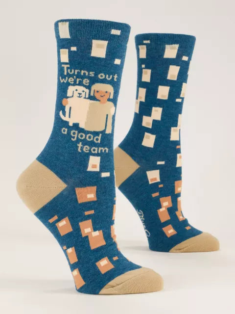 **SALE** Blue Q Turns Out We’re a Good Team Women’s Crew Socks