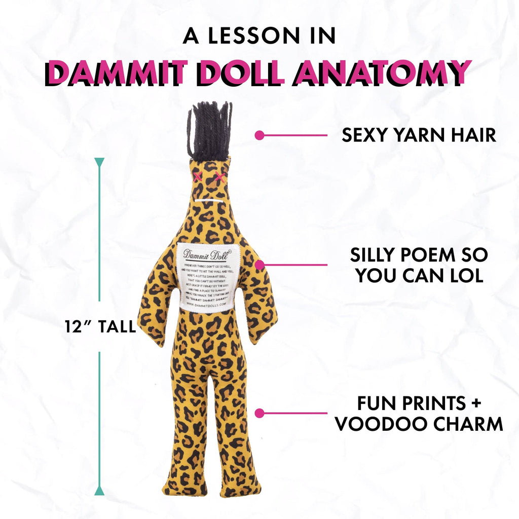 Dammit Doll - Limited Edition - Leopard Print Doll