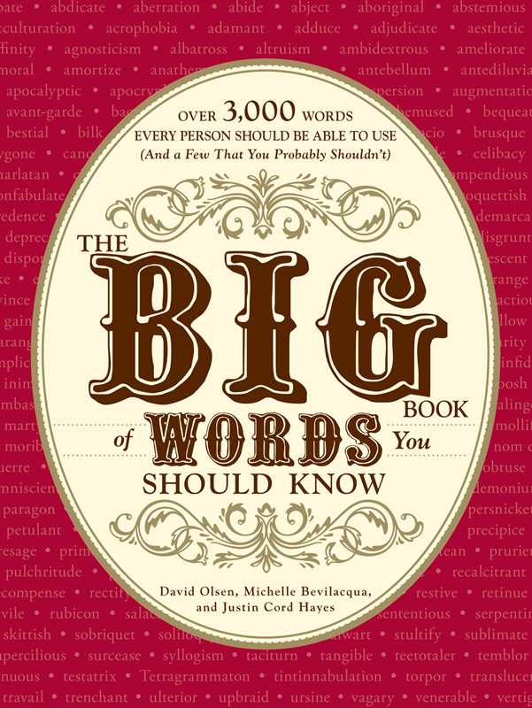 Big Book of Words You Should Know by David Olsen: Paperback