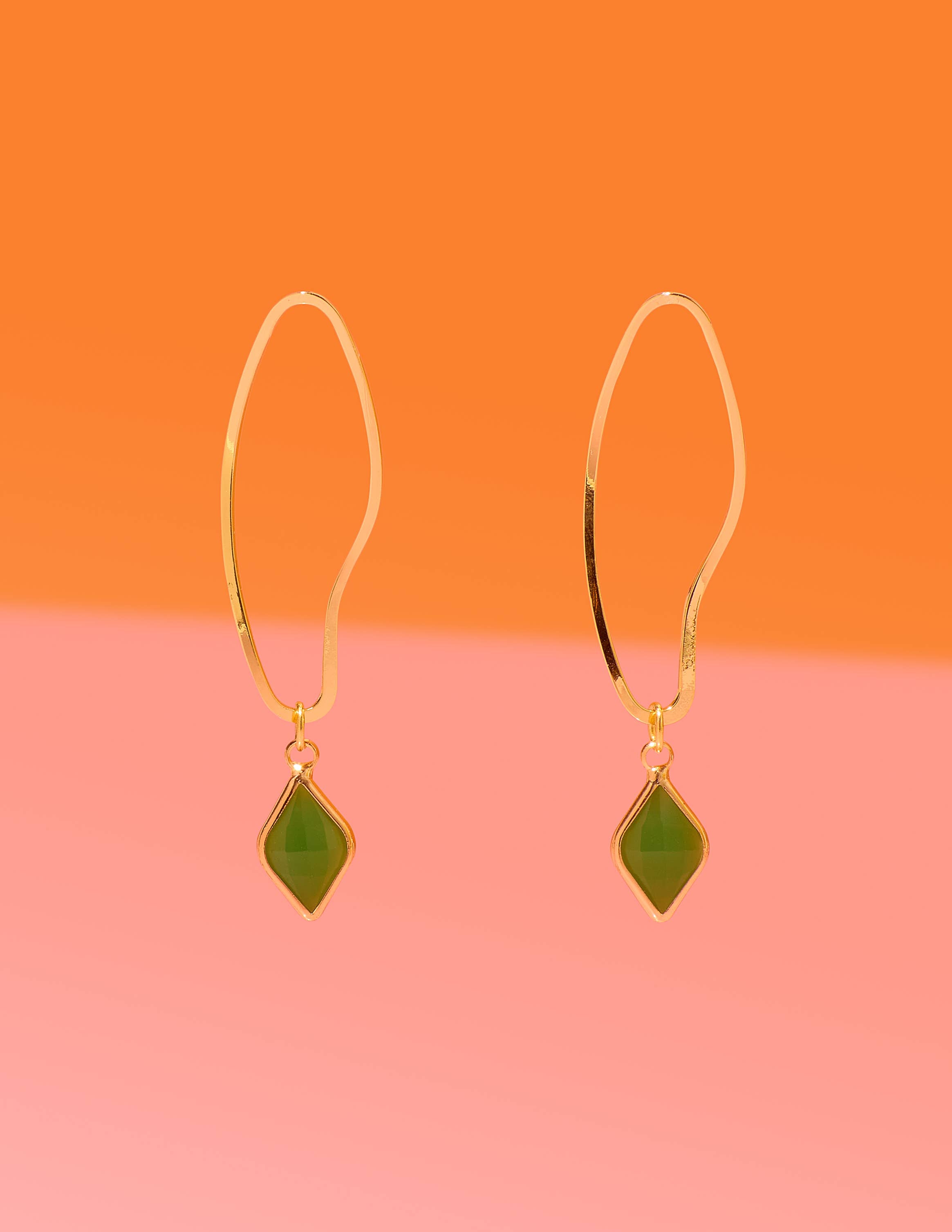 Abstract Dainty Hoop Green