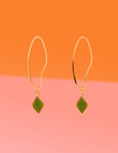 Abstract Dainty Hoop Green