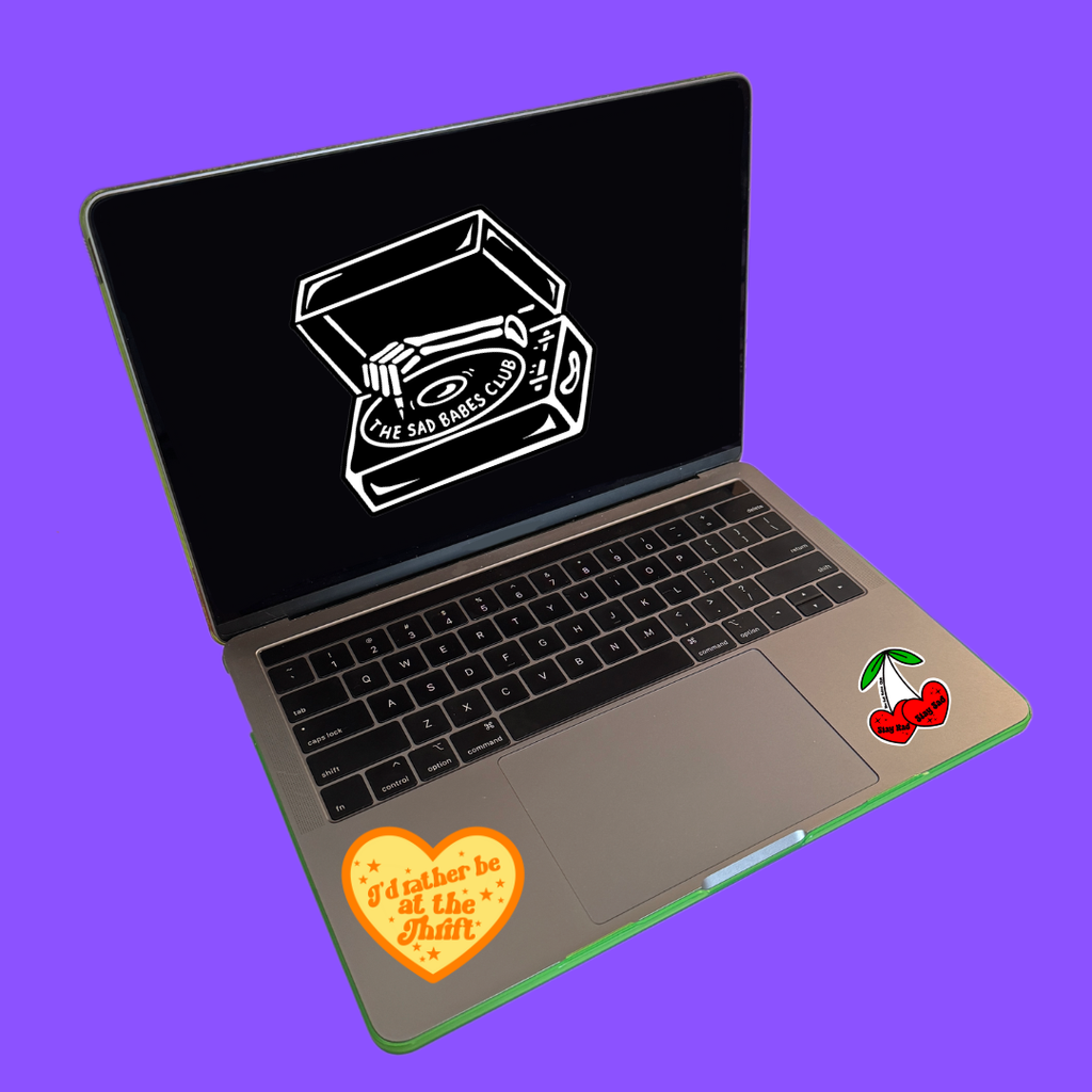 *SALE** I'd rather be at the thrift heart Sticker