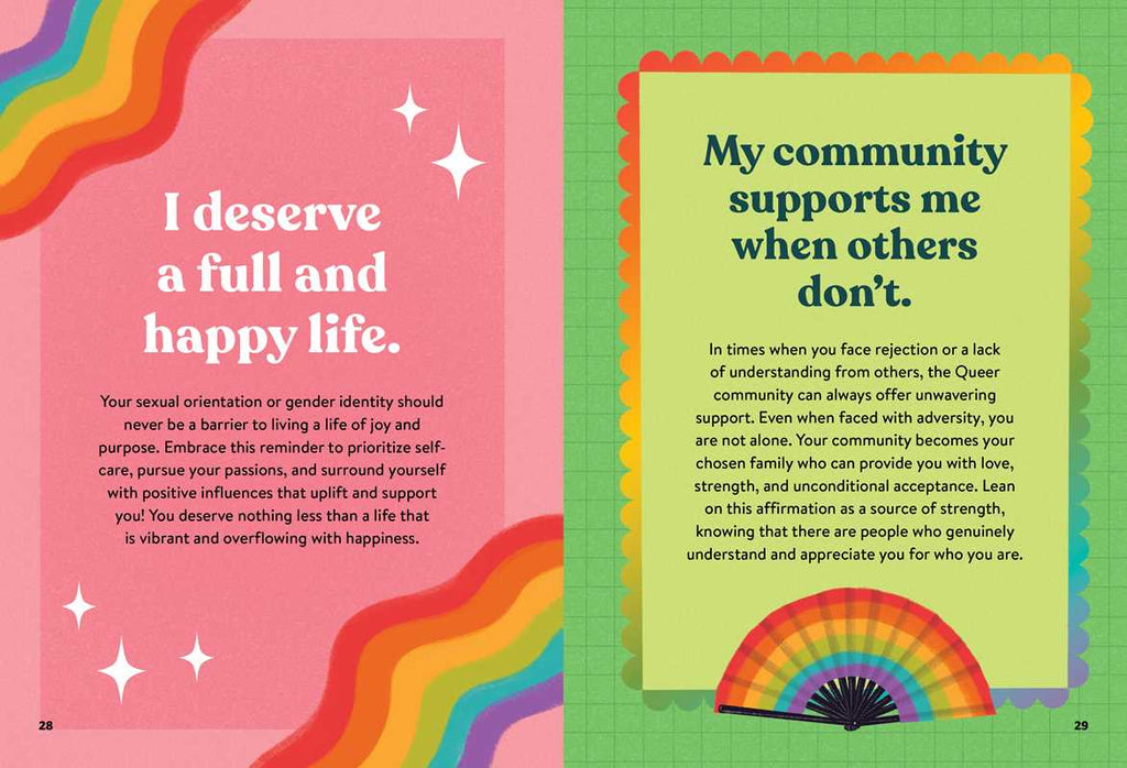 **SALE** Affirmations for Queer People by Jess Vosseteig