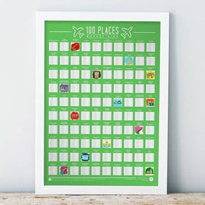 Bucket List Poster - 100 places