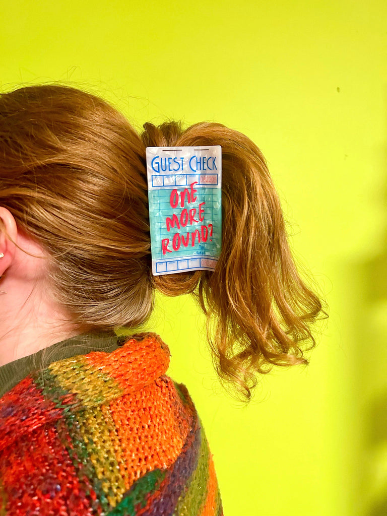 Guest Check Hair Claw Clip