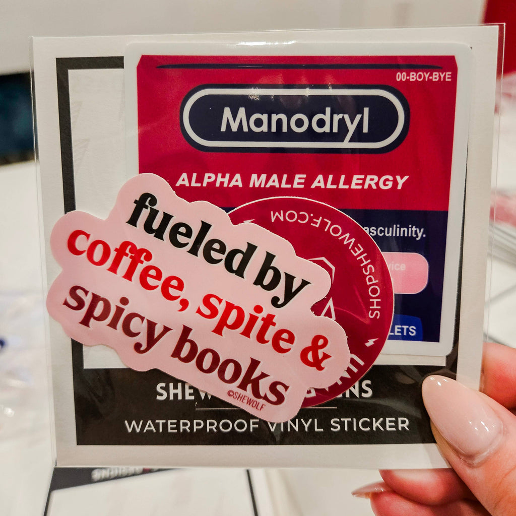 Sticker: Manodryl (Benadryl) Parody Alpha Male Allergy