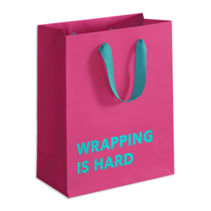 Wrapping is Hard Gift Bag (Magenta)
